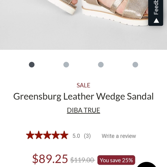 Diba True Greensberg Leather Sandals - Picture 6 of 7